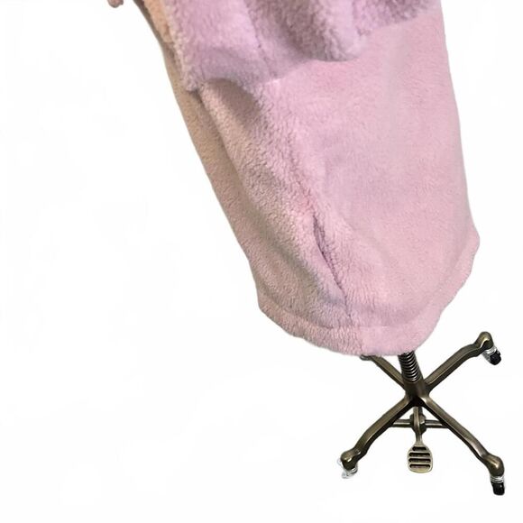 Brand New Zesica Women's Medium Pink Plush Teddy Button Up Jacket Coat - Picture 9 of 13
